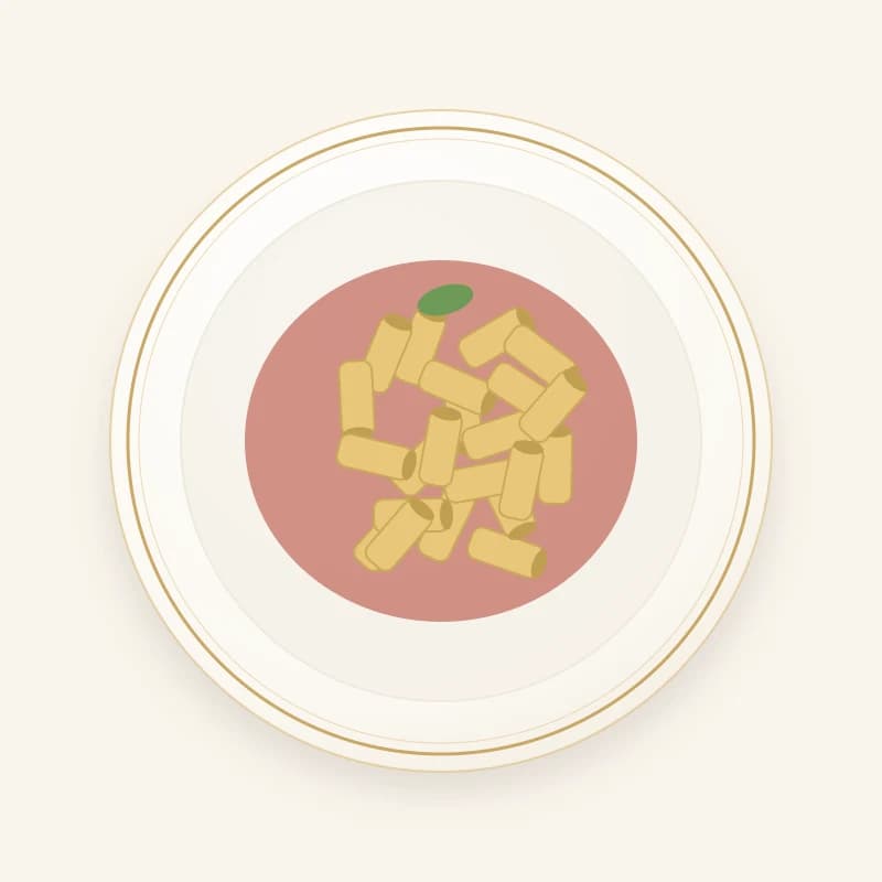 Köz Domates Soslu Penne Makarna